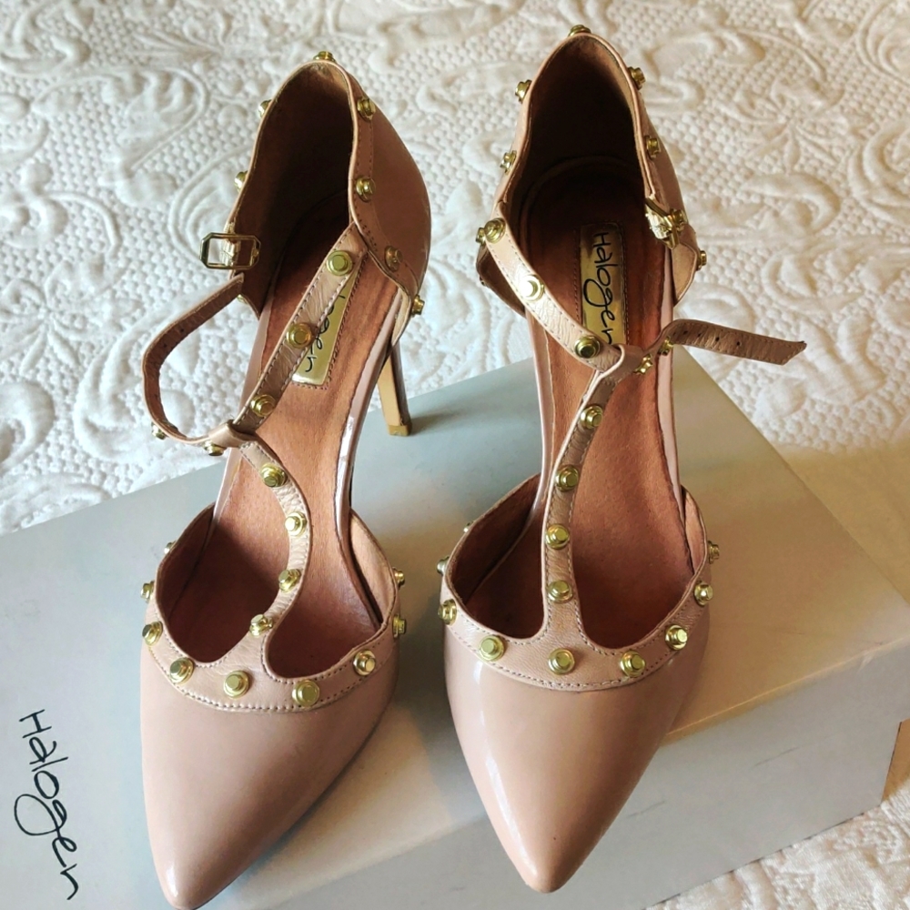 Halogen studded heels